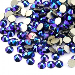Strasuri din Cristale 100 bucati SC183 Bluemarin cu Reflexii Purple 1,3mm
